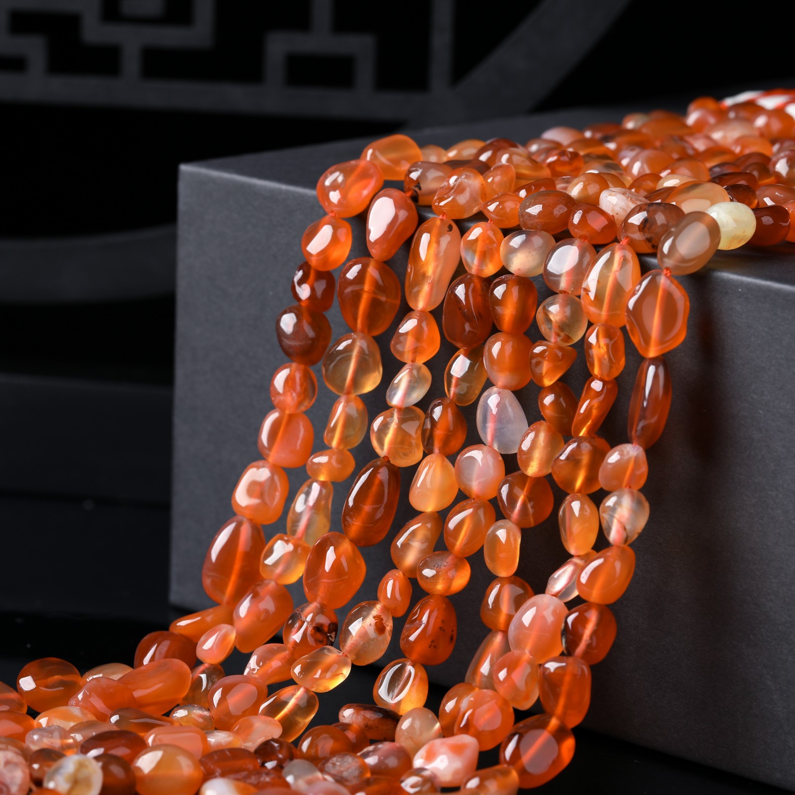 Jewelry Making With Beads - 6-8mm Natural Stone Red Agate Irregular