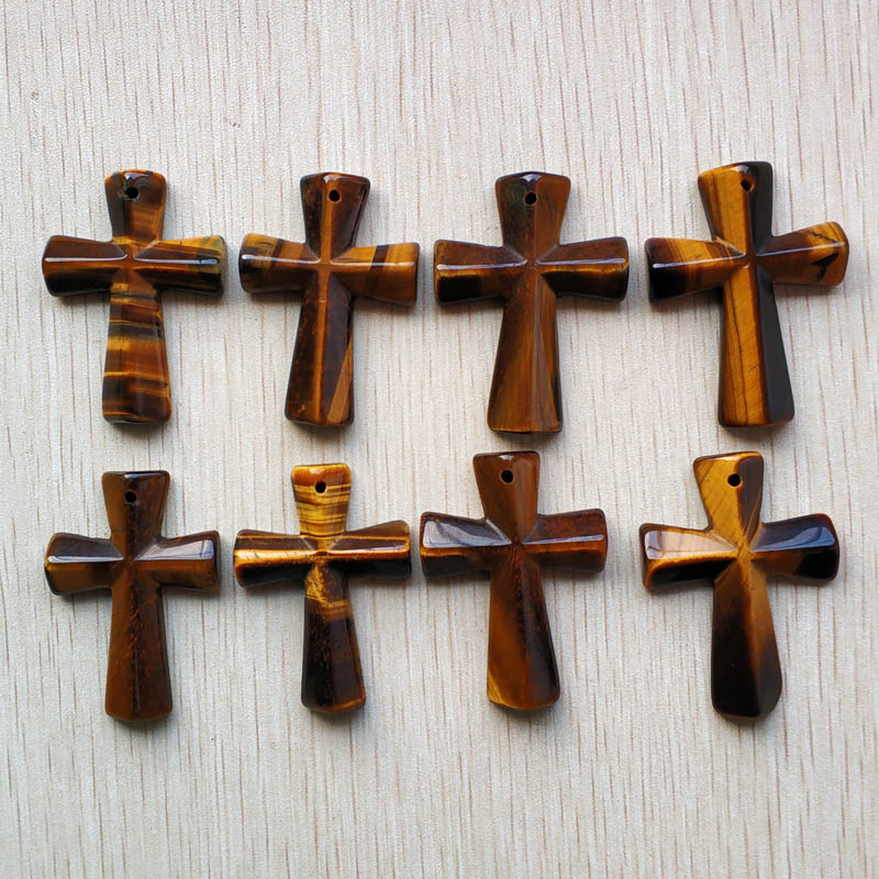 Jewelry Making Stones - 8pcs Fashion Natural tiger eye stone