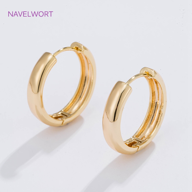 Jewelry Making Set - 6 Sizes Gold Plated Circle Hoop