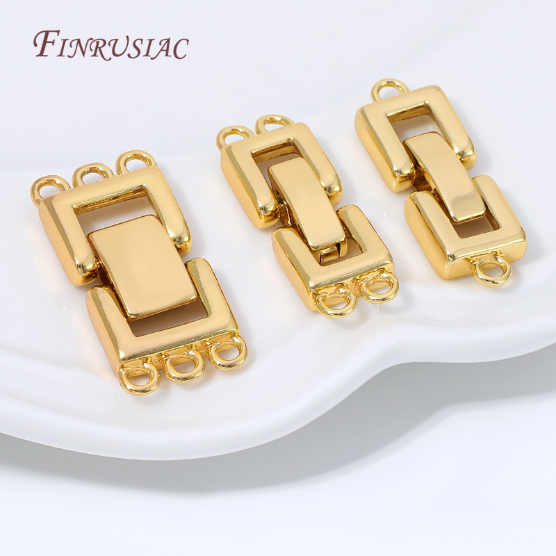Jewelry Making Loops - 18K Gold Plated Multi Strands Clasp