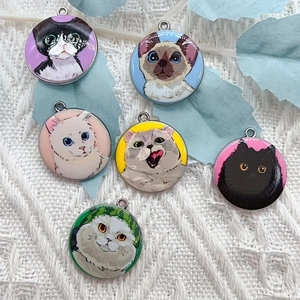 10pcs cartoon animal cat ename - Jewelry Making For Birthday Party review and price