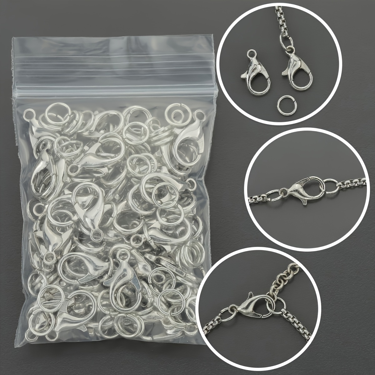 1/2/300pcs Lobster Clasps Open - Jewelry Making Loops review and price