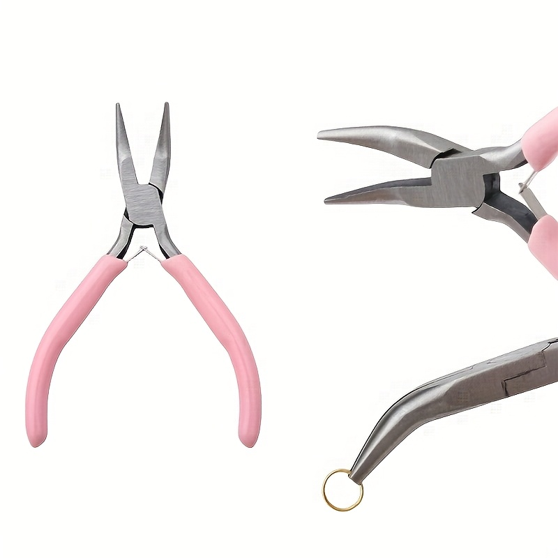 2pcs Curved Mouth Pliers Pink/ - Jewelry Plier Set review and price