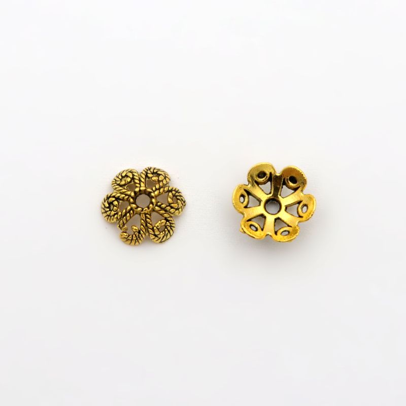 50pcs Flower Hollow Loose Spac - Jewelry Making Business review and price