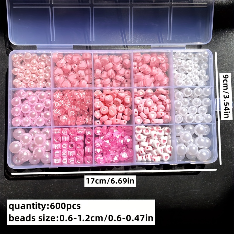 10-piece pink alphabet box, ac - Jewelry Making Box review and price