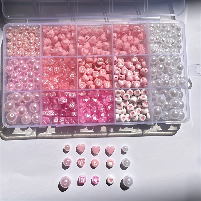 10-piece pink alphabet box, ac - Jewelry Making Box review and price