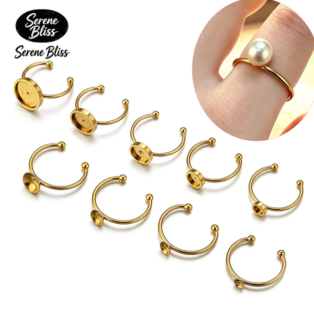 10pcs Stainless Steel Round Ad - Jewelry Making Stones review and price
