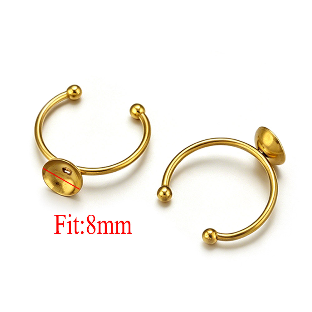 10pcs Stainless Steel Round Ad - Jewelry Making Stones review and price