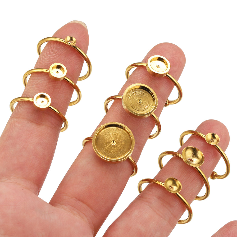 10pcs Stainless Steel Round Ad - Jewelry Making Stones review and price