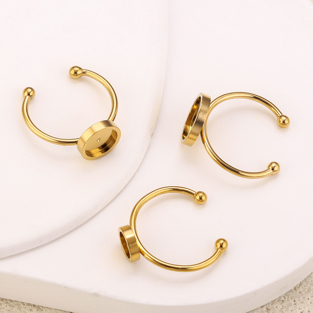 10pcs Stainless Steel Round Ad - Jewelry Making Stones review and price