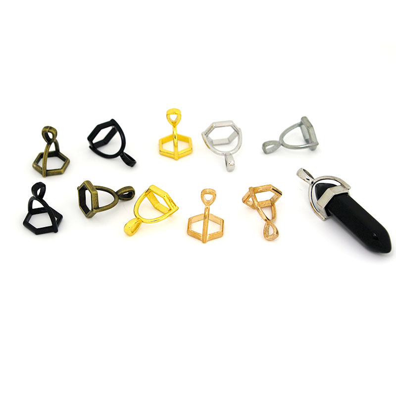 20Pcs Hexagonal Gemstone Cap N - Jewelry Making Stones review and price