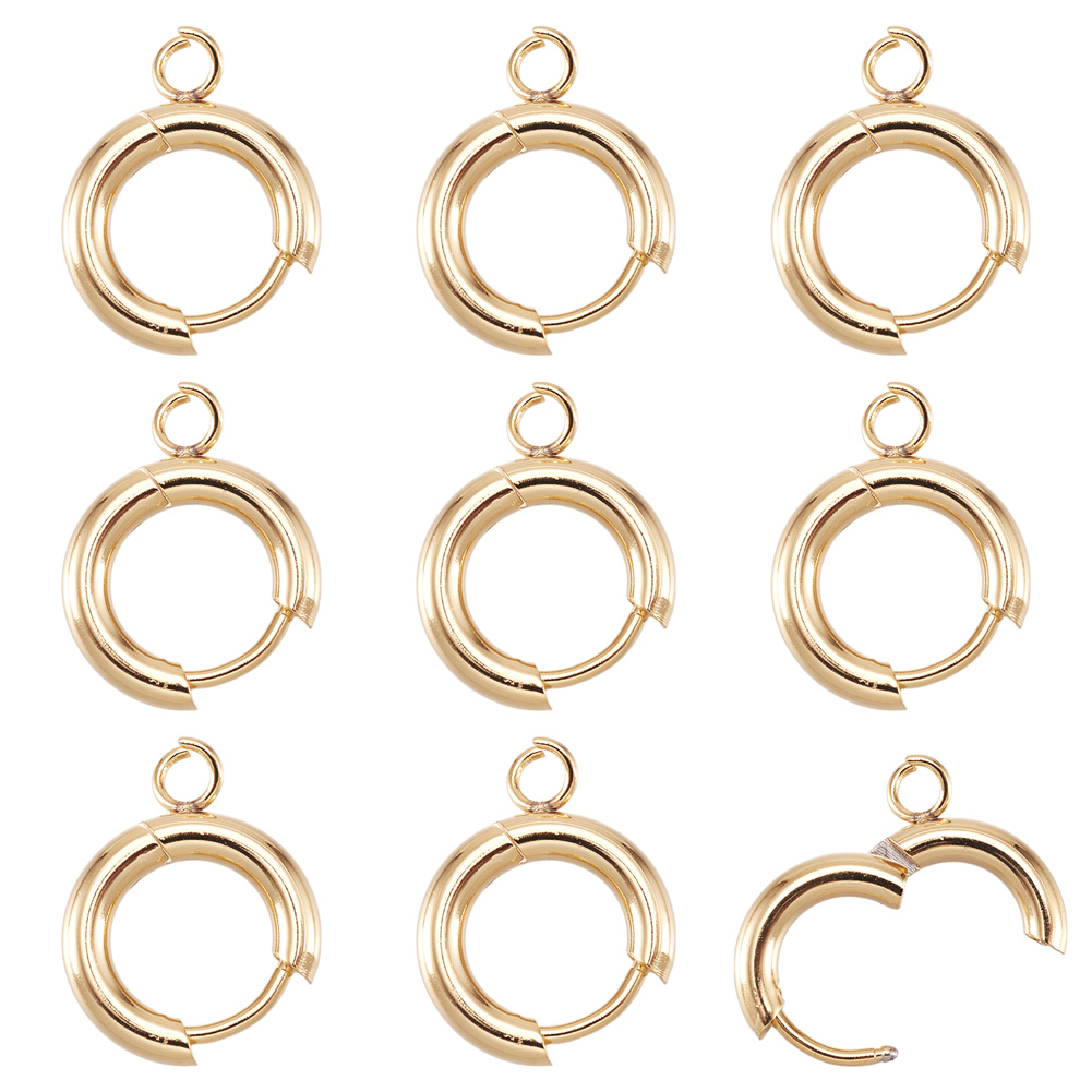 10pcs 201 Stainless Steel Hugg - Jewelry Making Loops review and price