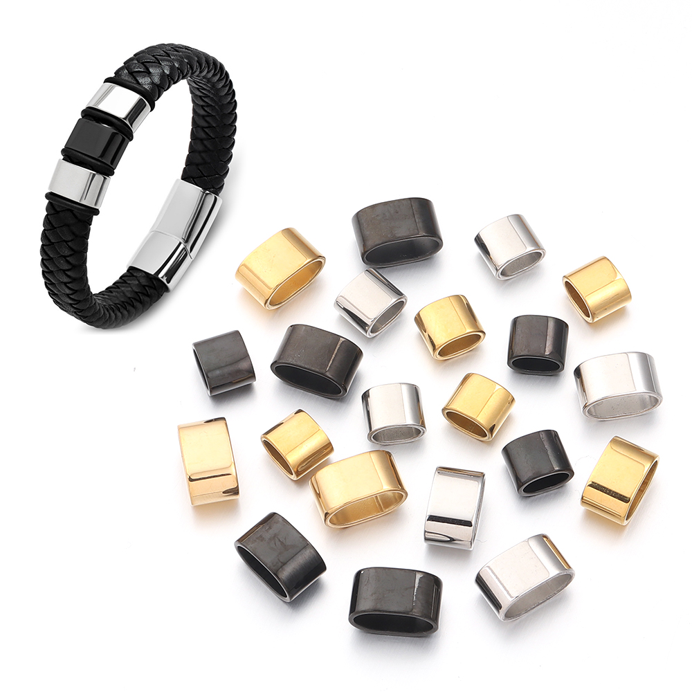 6pcs Flat Stainless Steel Tube - Jewelry Making Beads review and price