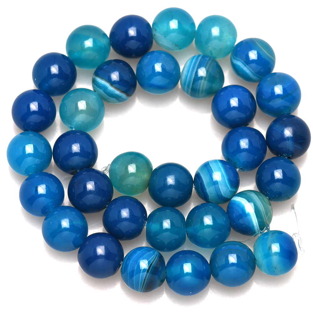 Natural Stone Banded Blue Lace - Jewelry Making Stones review and price