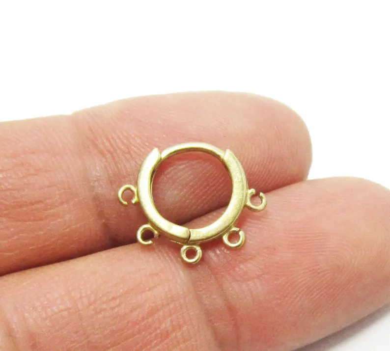10pcs Brass Ear Hoops, Leverba - Jewelry Making Loops review and price