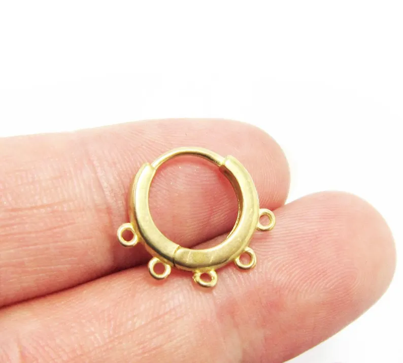 10pcs Brass Ear Hoops, Leverba - Jewelry Making Loops review and price