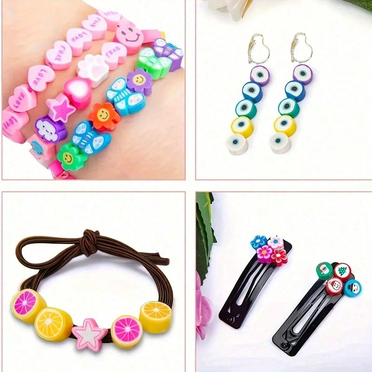 1450/1200/250pcs Polymer Clay  - Jewelry Making For Birthday Party review and price