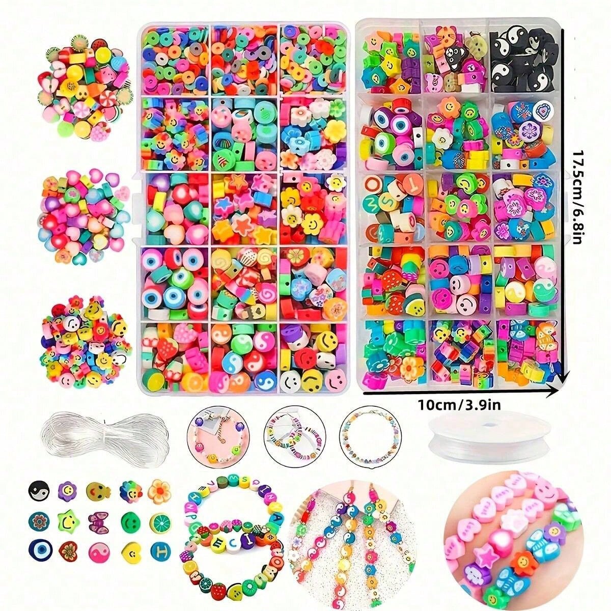 1450/1200/250pcs Polymer Clay  - Jewelry Making For Birthday Party review and price