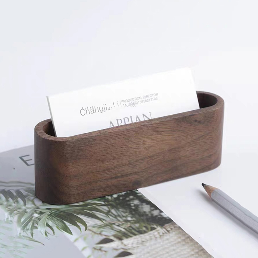 Wooden Business Card Holder No - Jewelry Making Business review and price