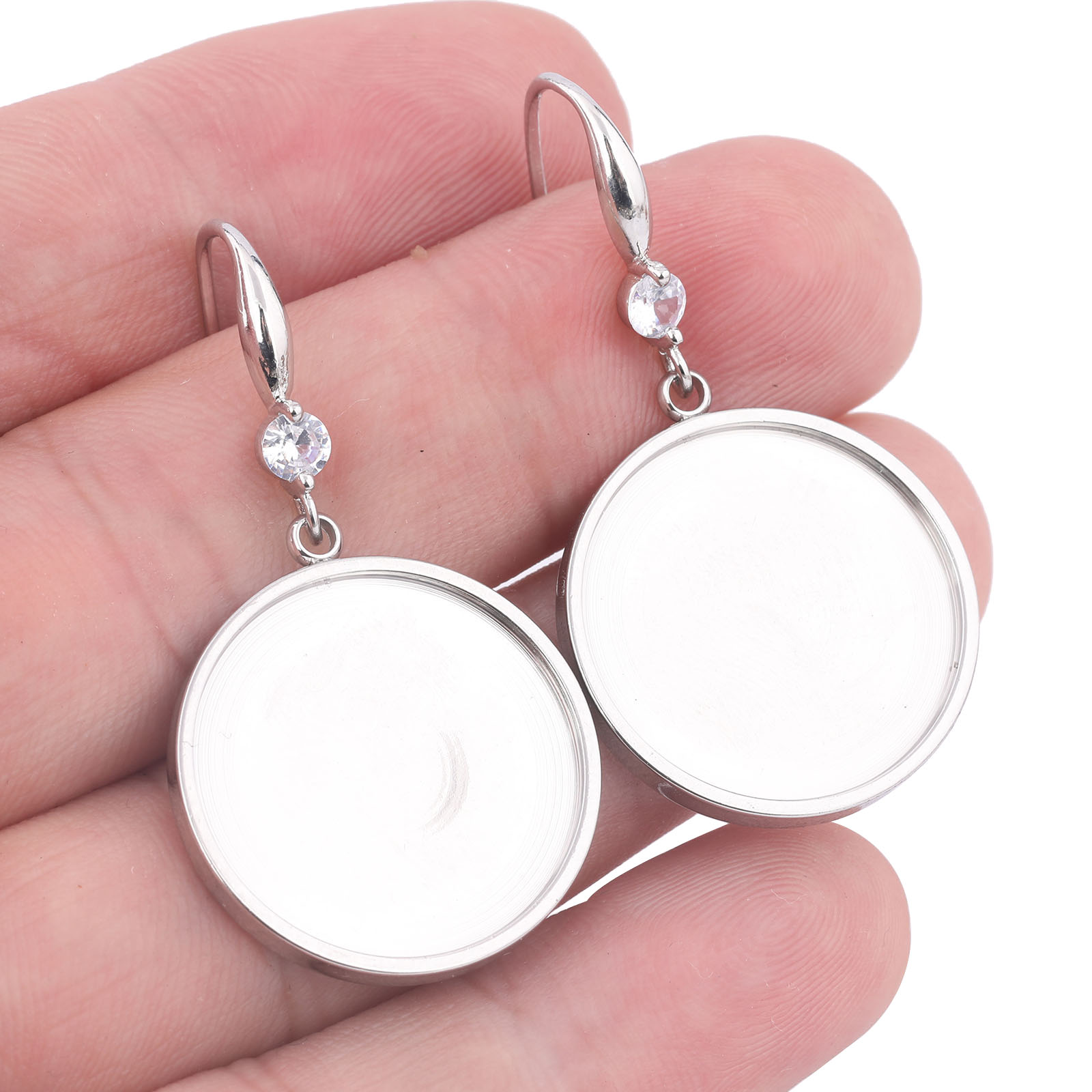 6pcs Stainless Steel Fit 20mm  - Jewelry Making Stones review and price