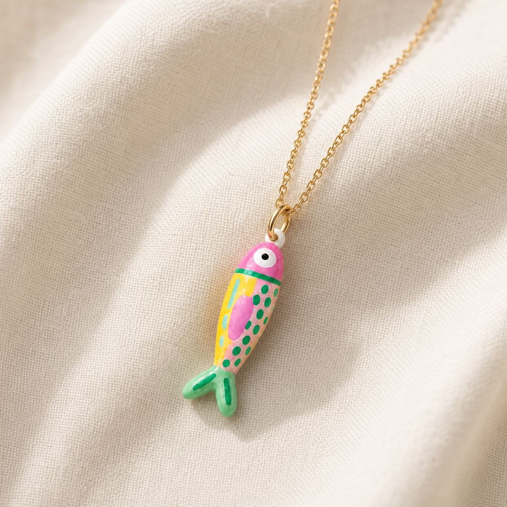 New Enamel Fish Charm Metal Co - Jewelry Making Loops review and price