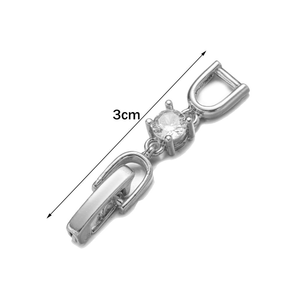 5pcs White Gold Plated Crystal - Jewelry Making Set review and price