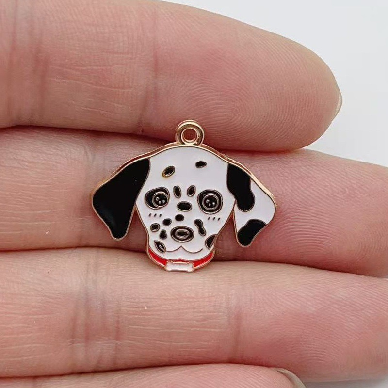 12pcs cartoon pet spotted dog  - Jewelry Making For Birthday Party review and price