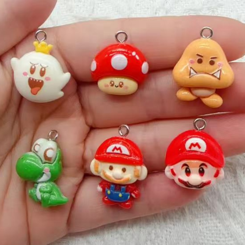 10pcs resin cartoon pendant, D - Jewelry Making For Birthday Party review and price