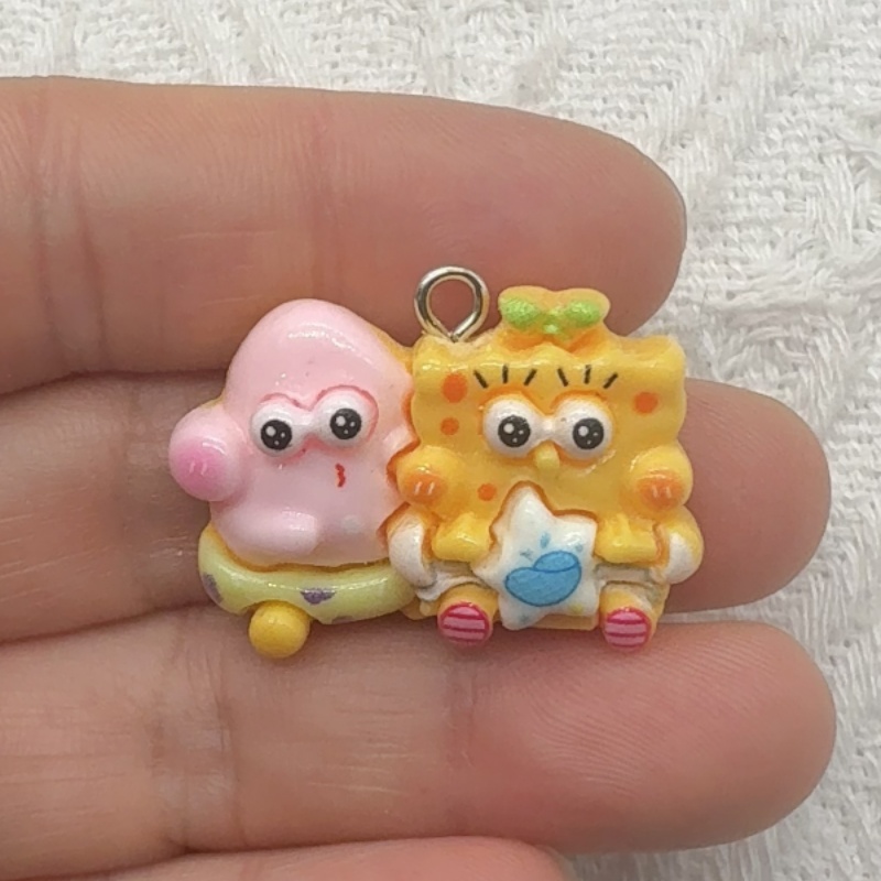 10pcs cartoon resin pendant, D - Jewelry Making For Birthday Party review and price