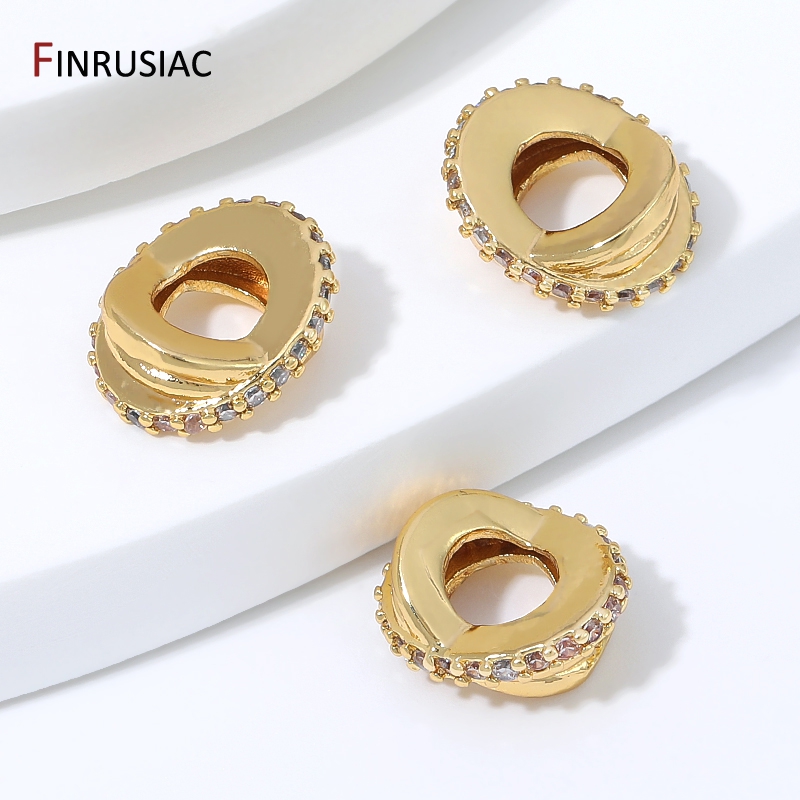 18K Gold Plated Brass Zircon T - Jewelry Making Loops review and price