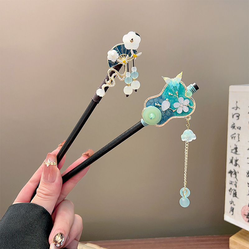 Classic Tassel Hair Stick Blac - Jewelry Making With Beads review and price