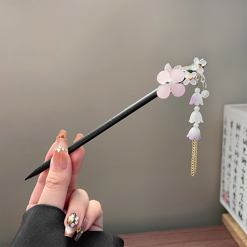 Classic Tassel Hair Stick Blac - Jewelry Making With Beads review and price
