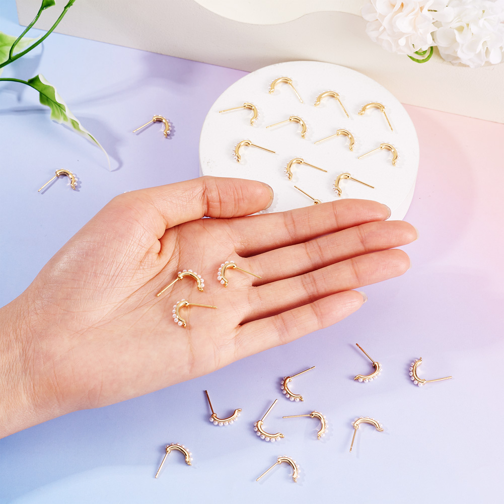 30pcs Brass Stud Earring Findi - Jewelry Making Set review and price