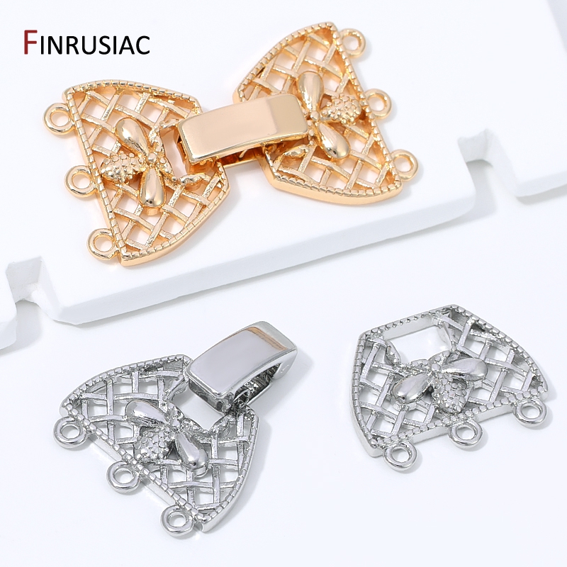 14K Gold Plated Brass 3-Row Pe - Jewelry Making Beads review and price