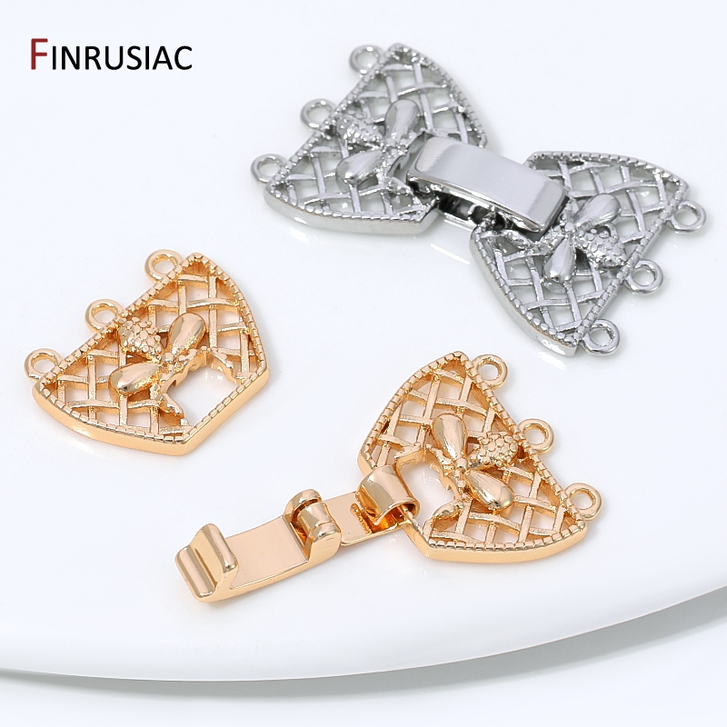 14K Gold Plated Brass 3-Row Pe - Jewelry Making Beads review and price