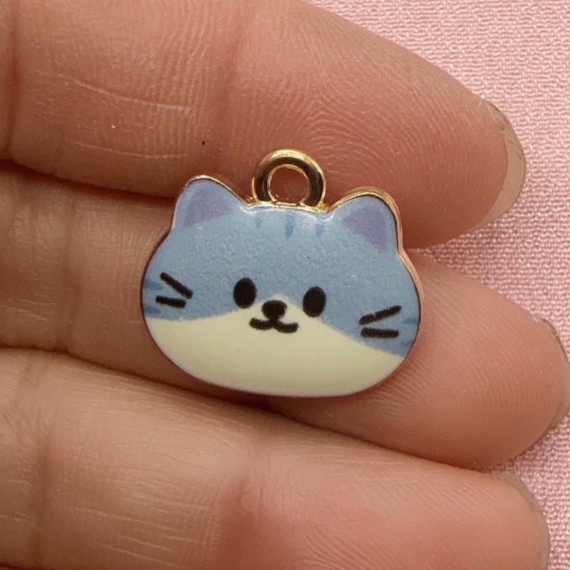12pcs Printed Cat Head Alloy D - Jewelry Making For Birthday Party review and price