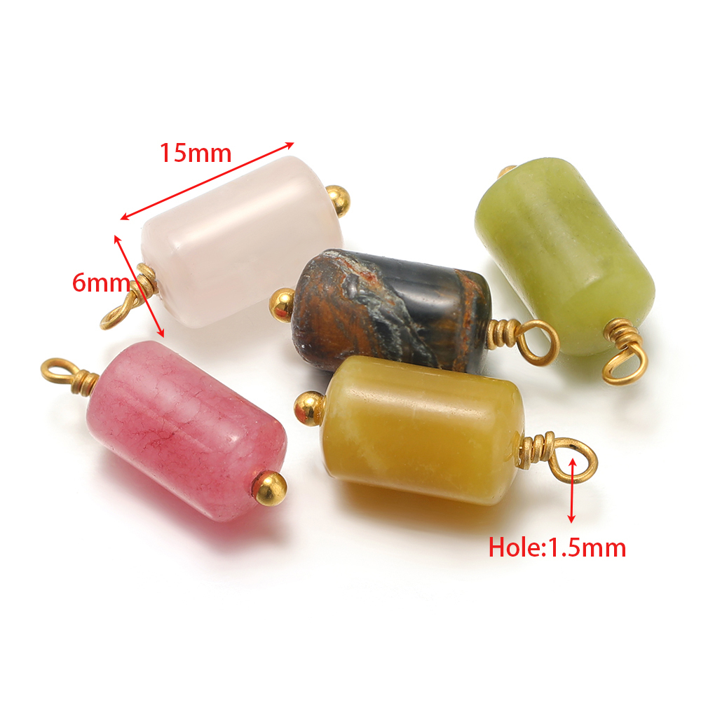10pcs Stainless Steel Natural  - Jewelry Making Stones review and price