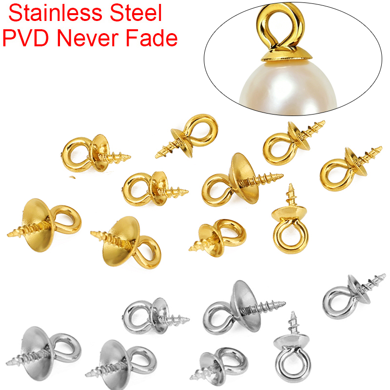 20pcs Stainless Steel Pearl Pe - Jewelry Making With Beads review and price