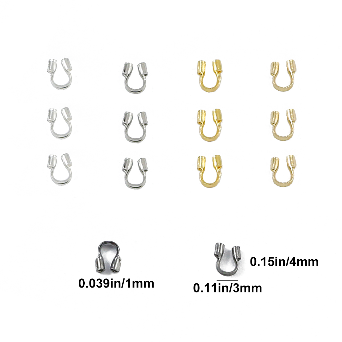 100-300pcs 3X4mm Wire Protecto - Jewelry Making Loops review and price